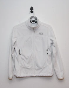 Chaqueta Mountain Hardwear Pyxis Talla Pequeña Blanca Cremallera Completa Vellón Difuso - Imagen 1 de 21