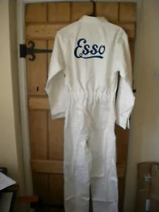 GOODWOOD REV. RIPRODUZIONE SALOPETTE RETRO ESSO COTONE RICAMATO - Scegli L,XL - Foto 1 di 4
