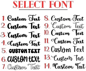 Custom Personalised Name/Word Cut-Vinyl Decal Sticker Fancy Font Styles - Picture 1 of 5