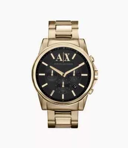 Armani Exchange Herren Armbanduhr 45mm | AX2095 Chronograph Goldfarben/Edelstahl - Bild 1 von 3
