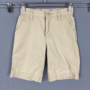 Old Navy Shorts Boys 8 Beige Khaki Adjustable Waist School Uniform Short Pocket 