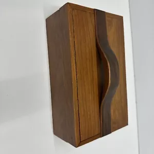 Handgefertigte Holzkiste rechteckig abnehmbarer Deckel für Schmuck Uhren Stifte - Bild 1 von 7