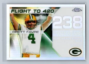 BRETT FAVRE 2008 TOPPS CHROME #BFC-238 FLIGHT TO 420 REFRACTOR SP 80/100 PACKERS - Picture 1 of 2