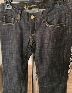 Bebe Women Navy Blue Jean Jumper, size 25 U.S. Size 2 - Picture 1 of 9