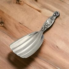 Rare Sterling WHITING Tea Caddy Scoop / Spoon HERALDIC 1880
