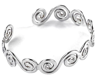 925 Silber Kelten Armreif magische Spiralen Germanen Keltische  Armspange - Bild 1 von 3