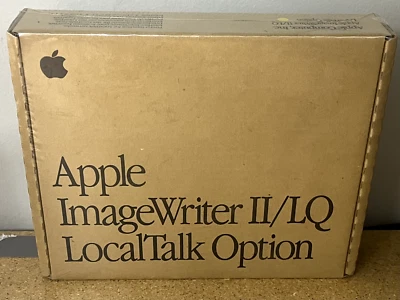 New Sealed Vintage Apple Imagewriter II/LQ Local Talk Option | Unique Box! - Image 1 of 4
