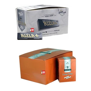 Cartine Rizla Argento Corte Silver Regula + Filtri Discovery Slim 5.7mm Long - Zdjęcie 1 z 5