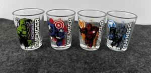 Marvel Avengers shot glasses 4 pack set Iron Man Hulk Captain America Thor - Picture 1 of 7