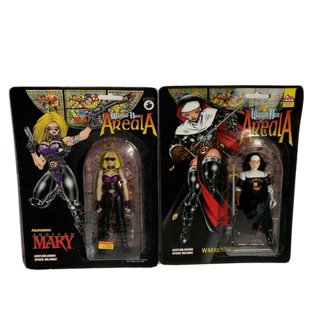 1997 Ben Dunns Warrior Nun Areala & Shotgun Mary Action Figures Lot Of 2 Cover