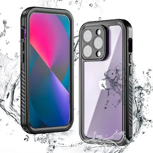 Waterproof Case for iPhone 15 14 13 12 Pro Max Full Body Protection Rugged Case - Picture 1 of 17