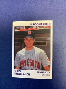 1991 Star The Rookie Guild White Promo #12 Chuck Knoblauch RC Twins /5000