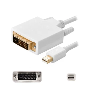 E00 Mini DisplayPort zu DVI Kabel 1,8m, Mini DP auf DVI-D 24+1 Stecker, HD 1080p - Bild 1 von 8