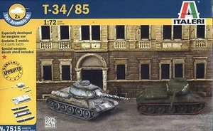 Italeri 1/72 7515 Segunda Guerra Mundial Ejército Rojo Soviético T34/85 (2 modelos de montaje rápido) - Imagen 1 de 1