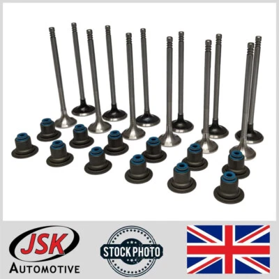 Set of Intake & Exhaust Valves with Valve Stem Oil Seals for Ford 1.0L EcoBoost - Image 1 of 2