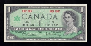 F.C. CANADA , 1 $ 1954 (1961/72) , S/C- ( AUNC ) , P.74b . - Imagen 1 de 2