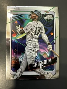 2024 Topps Cosmic Chrome Baseball Jazz Chisholm Jr. #183 New York Yankees - Picture 1 of 2
