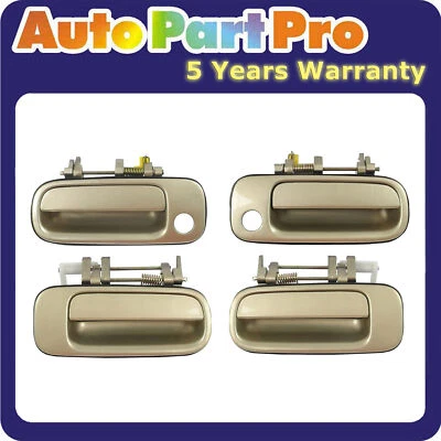 For Toyota Camry Beige 4M9 1992-1996 Outside Outer Door Handle 4PCS Front & Rear - Image 1 of 4