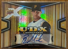 2008 Upper Deck X Evan Meek UDX Signatures ROOKIE AUTO Pittsburgh Pirates #EM NM