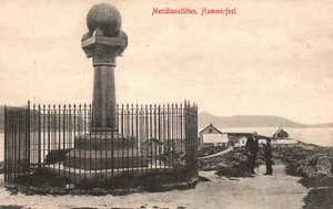 Vintage Postcard 1910's Meridianstotten Monument in Hammerfest, Norway - Picture 1 of 2