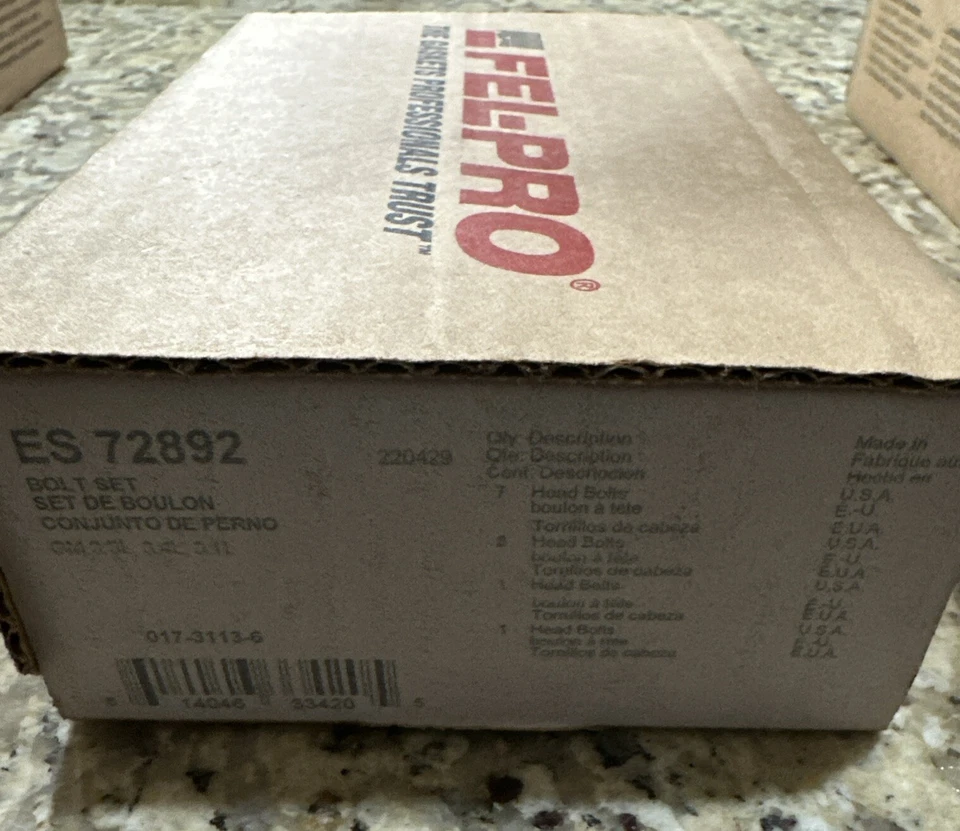 Juego de pernos de culata de motor Fel-Pro ES 72892 para Chevrolet Equinox 2005-2008 Foto 1 de 1