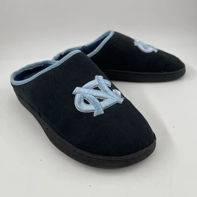 ¡NUEVO CON ETIQUETAS! Zapatillas de dormitorio NC Tarheels bordadas azules para hombre - talla 7/8 Foto 1 de 4