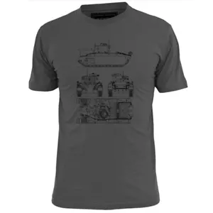 Herren T-Shirt Matilda Mk II Infanterie WW2 Panzer Bauplan - Bild 1 von 2