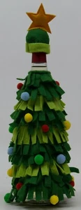 Food Network Christmas Tree Wine Bottle Cover Great Unique Gift Idea NWOT - Picture 1 of 1