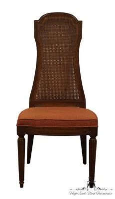 Silla lateral de comedor con respaldo de caña mediterránea italiana DREXEL Heritage 468-7315 Foto 1 de 4