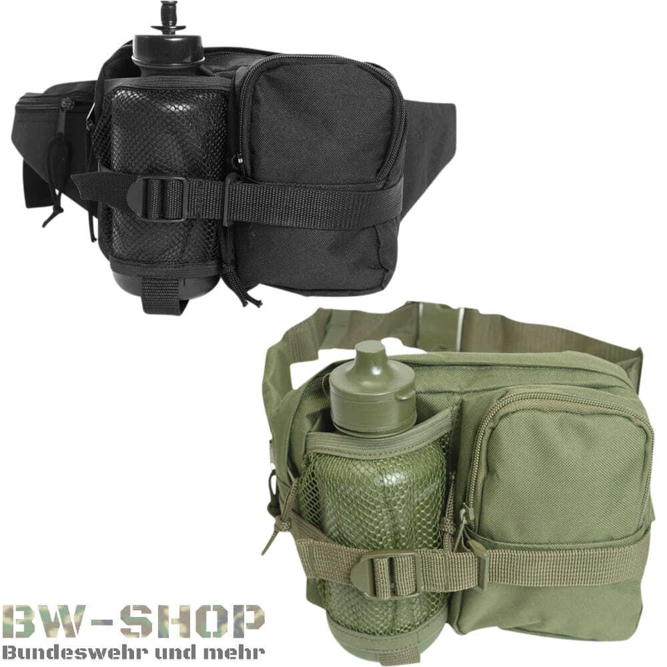 GÜRTELTASCHE MIT FLASCHE BW TASCHE + TRINKFLASCHE CAMPING OUTDOOR BAUCHTASCHE - Bild 1 von 1