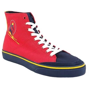Polo Ralph Lauren Herren Solomon SK VLC hohe Turnschuhe Größe US 8,5D rot Ski Patch - Bild 1 von 5