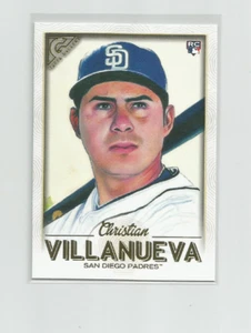 TWO (2) CHRISTIAN VILLANUEVA (San Diego) 2018 TOPPS GALLERY ROOKIE CARDS #64 - Picture 1 of 2