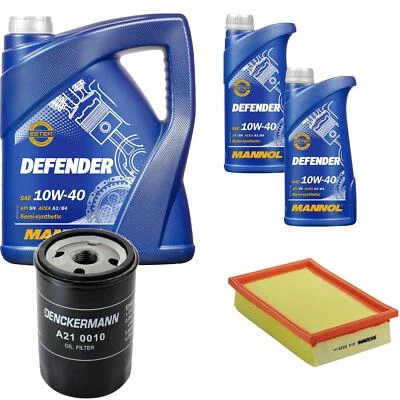 Denckermann Inspection Set mannol Defender 10W-40 7L pour Fiat Brava 1.6 - Photo 1/4