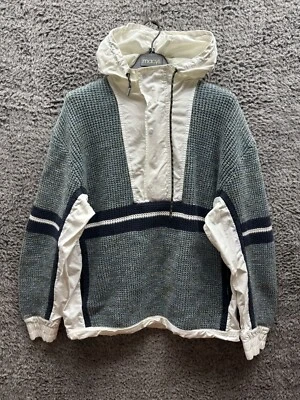 Chaqueta con Capucha Diesel Etiqueta Negra Tejida Media Cremallera Cordón Para Hombre Talla L Foto 1 de 4