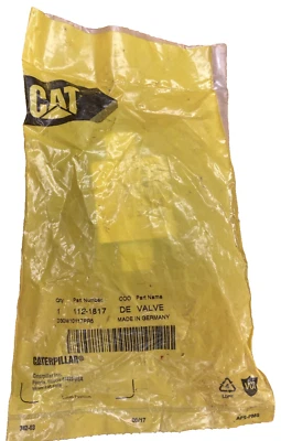 Válvula de bola junta tórica de rosca recta Caterpillar Cat 112-1817 o 112-1817: 9/16-18" Foto 1 de 4