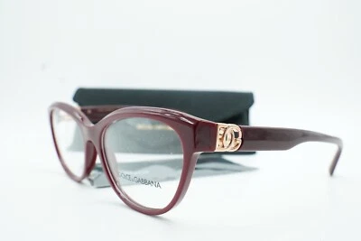 DOLCE & GABBANA DG 3342 3091 BURGANDY КРАСНЫЙ ДИЗАЙНЕРСКИЕ ОЧКИ 55-17 140 С ЧЕХЛОМ - Изображение 1 из 4