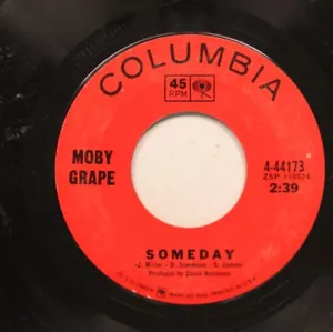Rock 45 Moby Grape - Someday / Omaha On Columbia - Picture 1 of 2