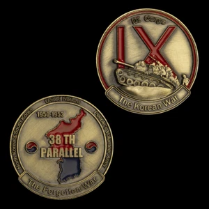 38. Parallel Korean War Challenge Münze Sammlerstück Gedenkmünze Militär - Bild 1 von 8