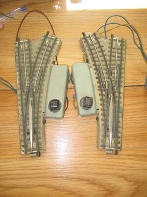 Marklin HO GAUGE EARLY Powered Switch Turnout Tracks Pair Left & Right - Image 1 of 2