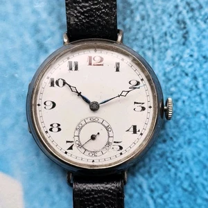 Silver Marvin Trench Men's Wristwatch Cal 362 - Picture 1 of 14