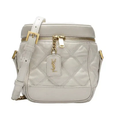 Saint Laurent象牙咖喱绗缝梳妆斜挎包 — 第 1/4 张图片