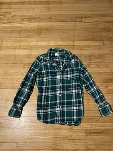 Crewcuts Outlet Boys Green Long Sleeve Button-Down Shirt 8 - Picture 1 of 6