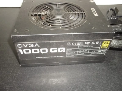 EVGA 1000 GQ 1000W Gold Power Supply 210-GQ-1000-With cables - Image 1 of 4