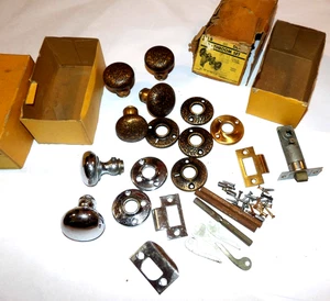 VINTAGE 1940er DEXTER PASSAGE SET TEILE! UNVOLLSTÄNDIG! KNÖPFE & MEHR! CHROM/KUPFER! - Bild 1 von 12