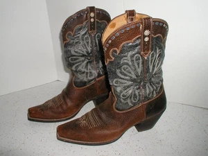 Herren Maßgefertigt Andreas Beckmann Braun Eidechse Krokodil Alligator Cowboystiefel 12D - Bild 1 von 7