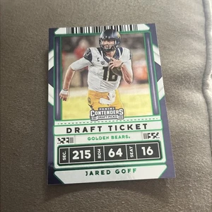 2020 Panini Contenders Draft Picks Draft Ticket Green Foil Jared Goff #47 - Picture 1 of 1