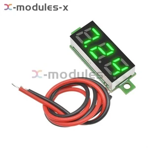 Green 0.28" Digital LED 2 Wire Voltmeter DC LED Mini Voltage Volt Meter - Picture 1 of 10
