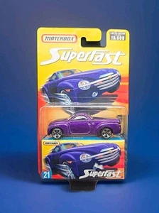 Matchbox Purple 2006 Superfast #21 Chevrolet SSR Concept storage box 1/15.5k - Picture 1 of 12
