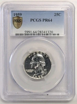 1959 Silver Proof Washington Quarter PCGS PR64.    Look Close At The Pics - Image 1 of 4