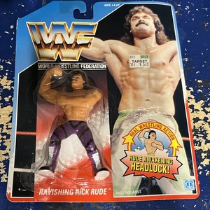 1990 Hasbro WWF RAVISHING RICK RUDE Actionfigur versiegelt im Blister - Bild 1 von 5